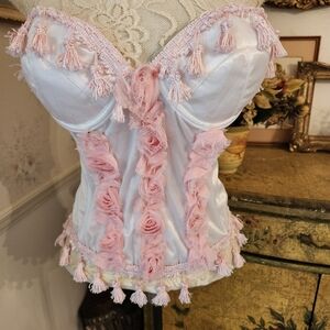 Custom Victoria Velvet EDC Festival Sexy Bustier Top S